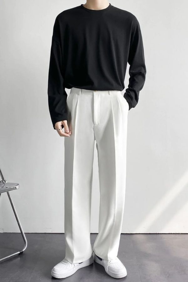 WHITE KOREAN TROUSER